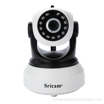 Sricam SP017 Wireless Network Infrared Night Vision Two Way Audio Dome Plastic IP Camera